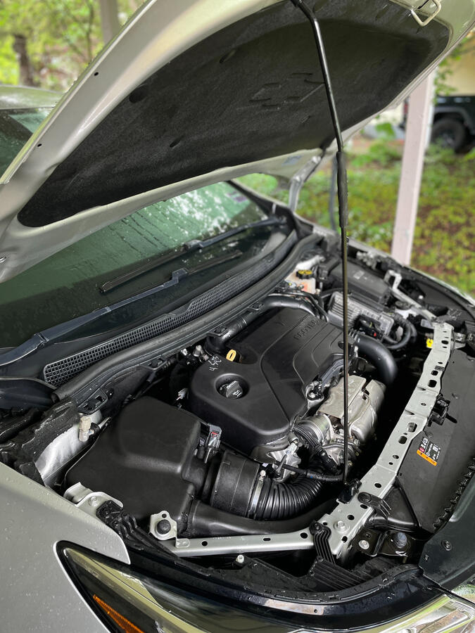 dirty car being cleaned